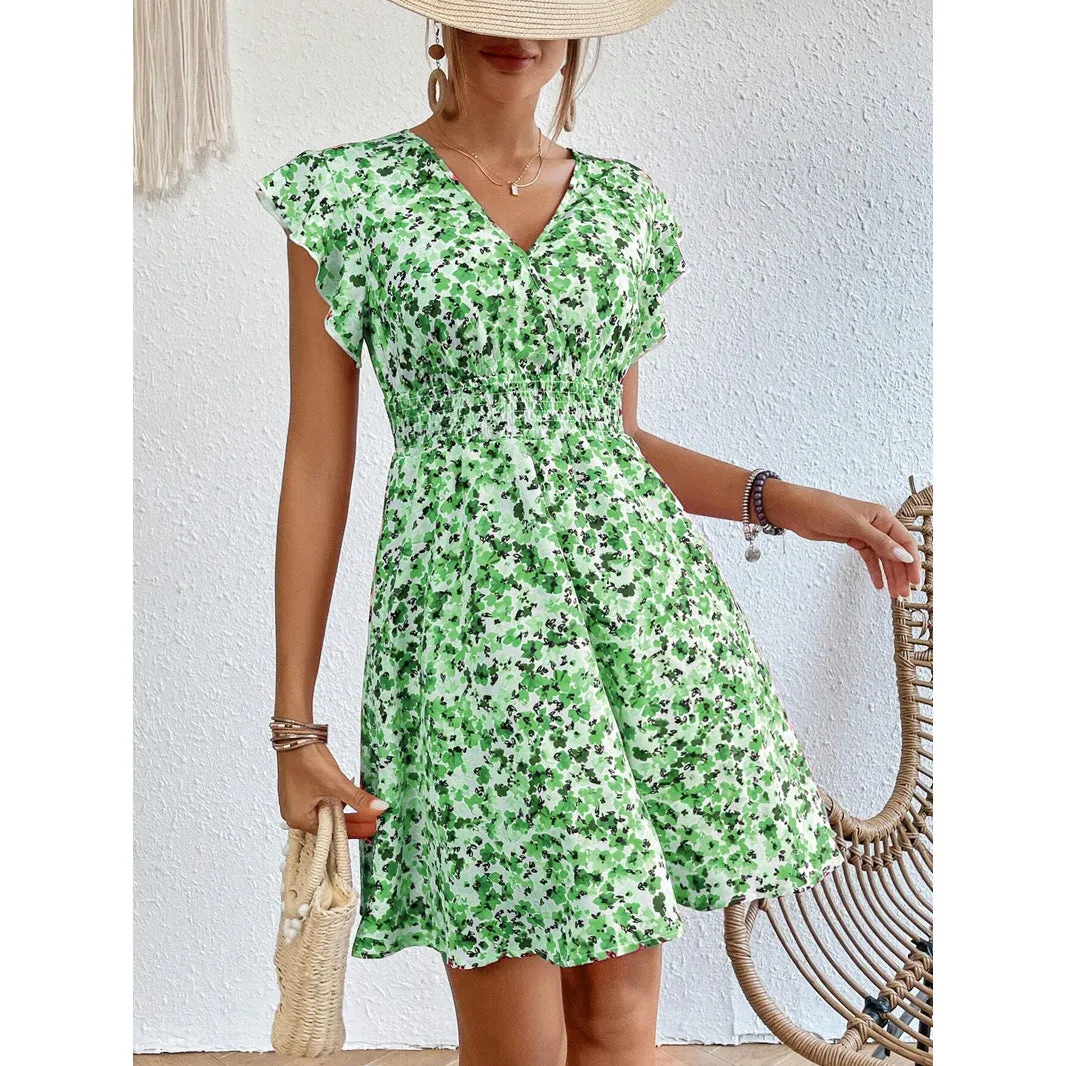 Elegant Women's Flounced Dress with Floral Print – Perfect for Any Occasion!