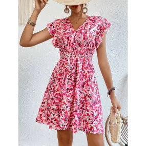 Elegant Women's Flounced Dress with Floral Print – Perfect for Any Occasion!