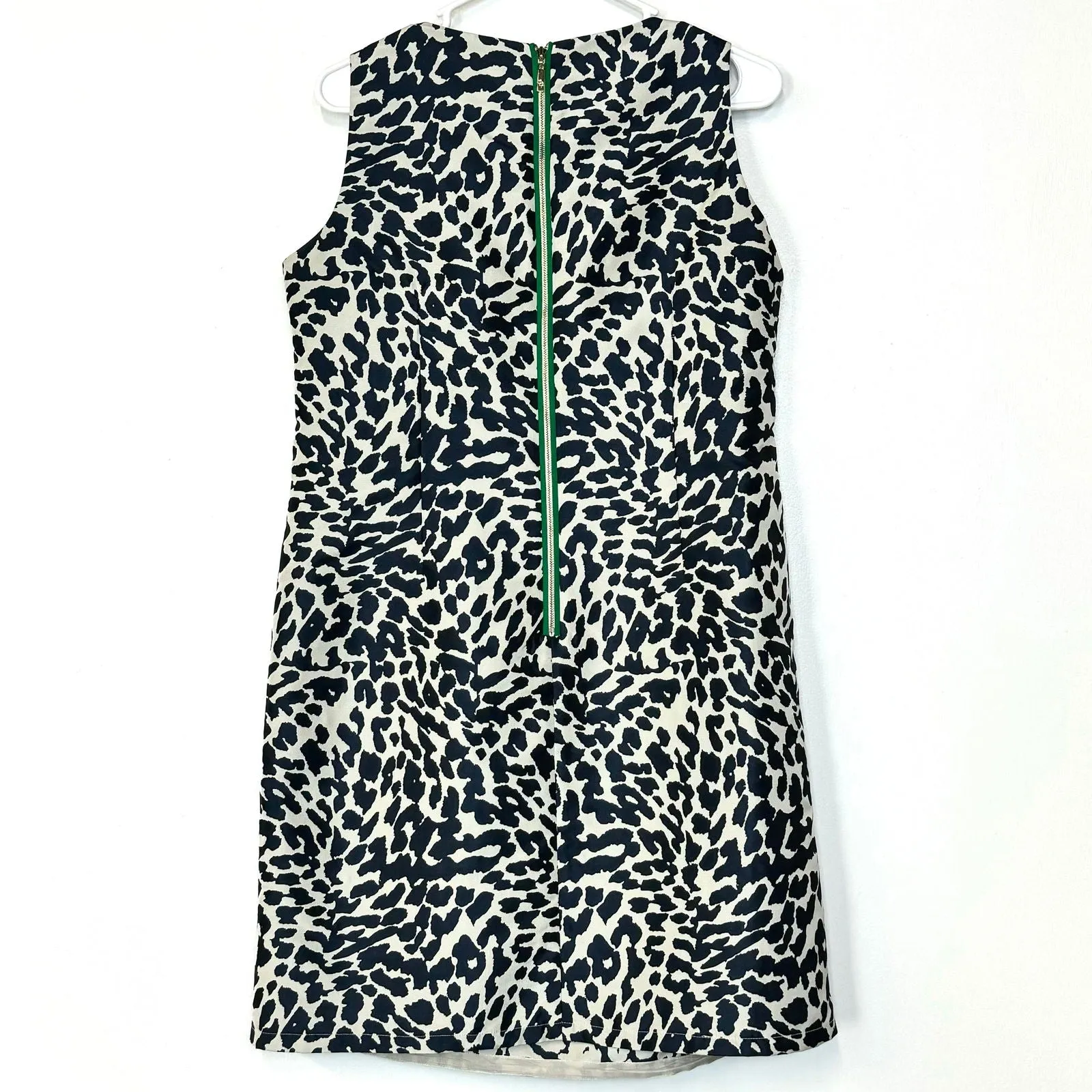 Eliza J | Womens Animal Print Career Dress | Color: Blue/White | Size: 12P | Pre-Owned