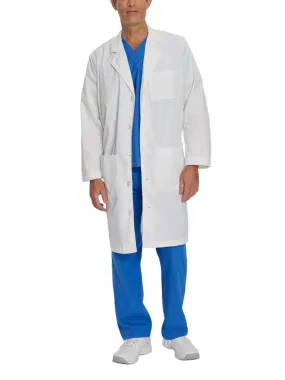 Essential - Men's 3-Pocket Full-Length White Lab Coat