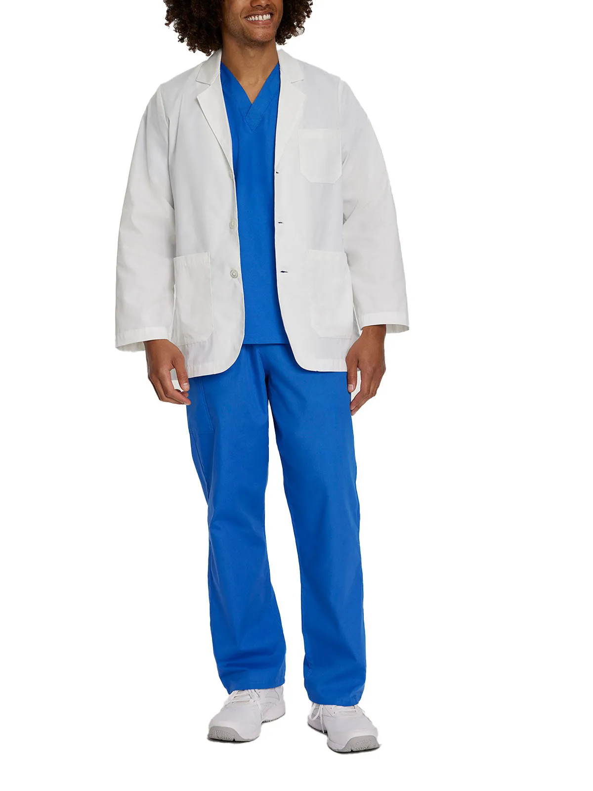 Essential - Men's Three Button Closure Consultation 30¾" Lab Coat