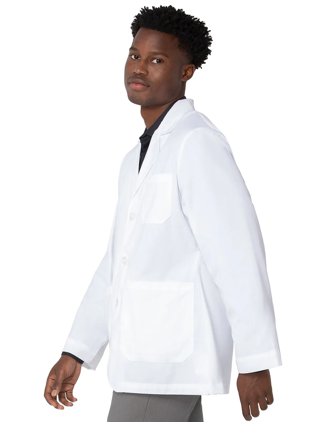 Essential - Men's Three Button Closure Consultation 30¾" Lab Coat