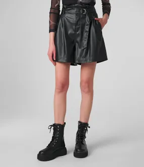 Faux Leather Shorts