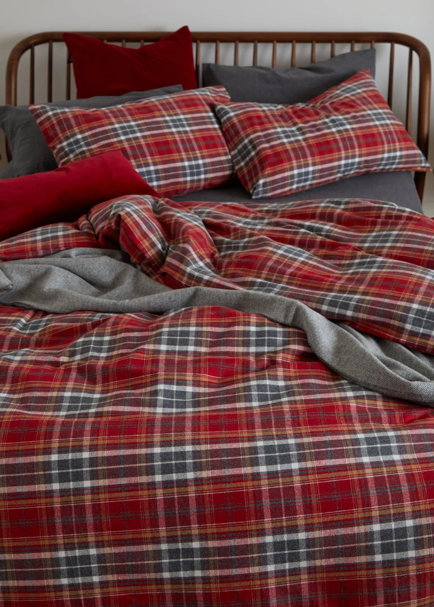 Foxford Tartan Flannel Pillowcase Set