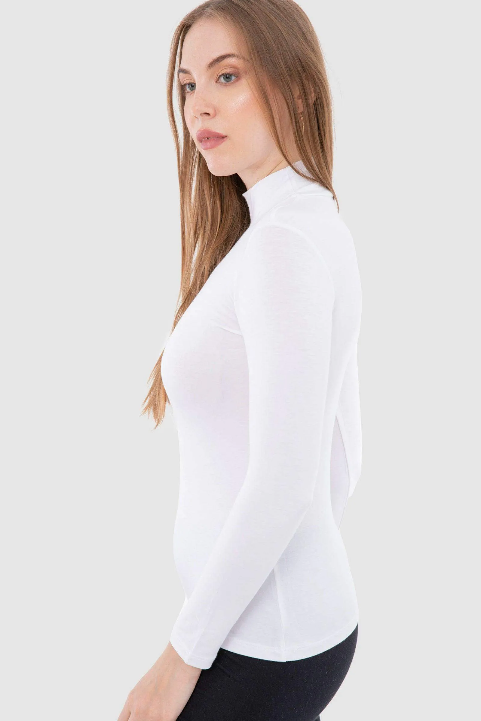 High Neck Long Sleeve Top