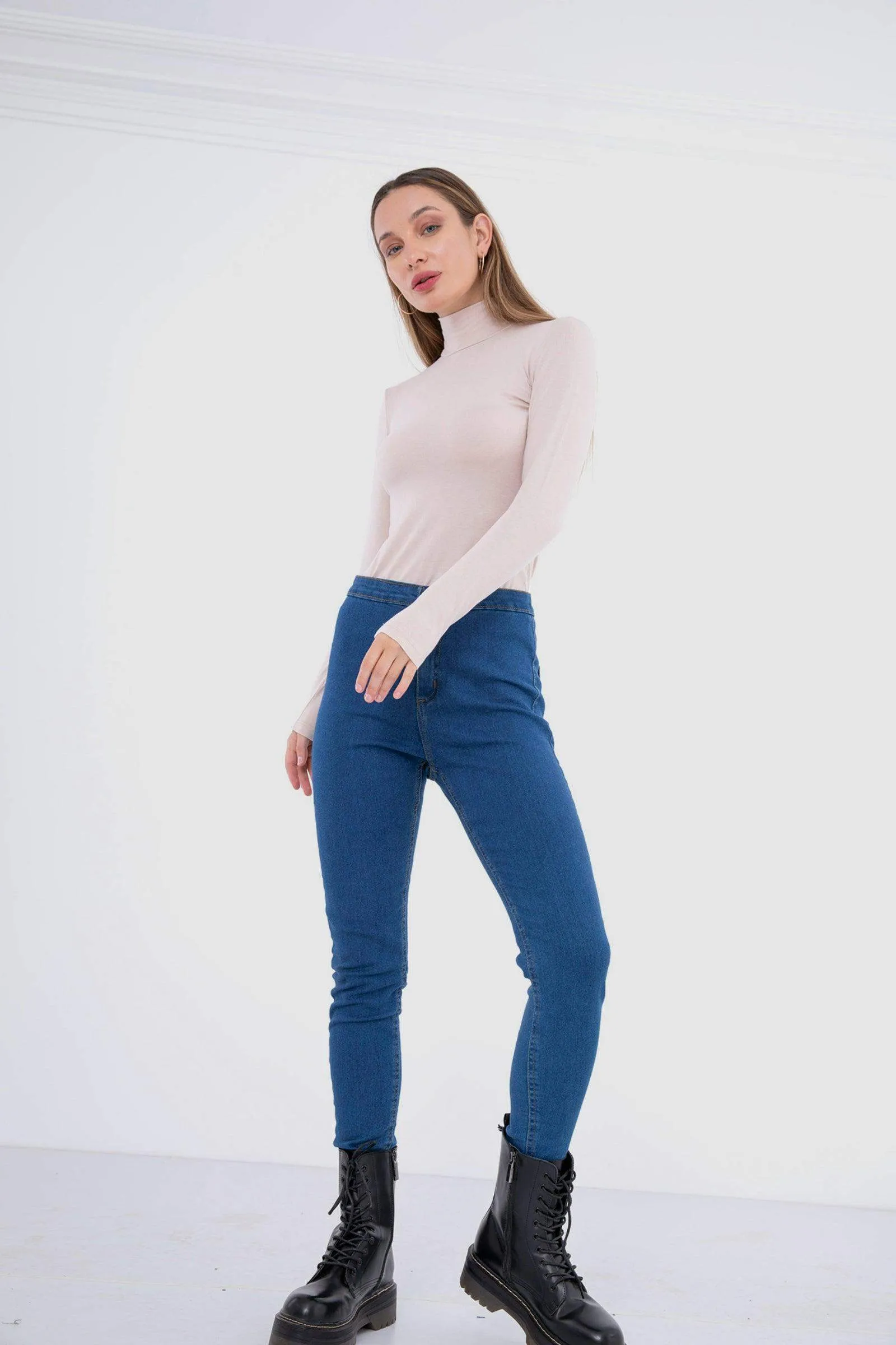 High Neck Long Sleeve Top