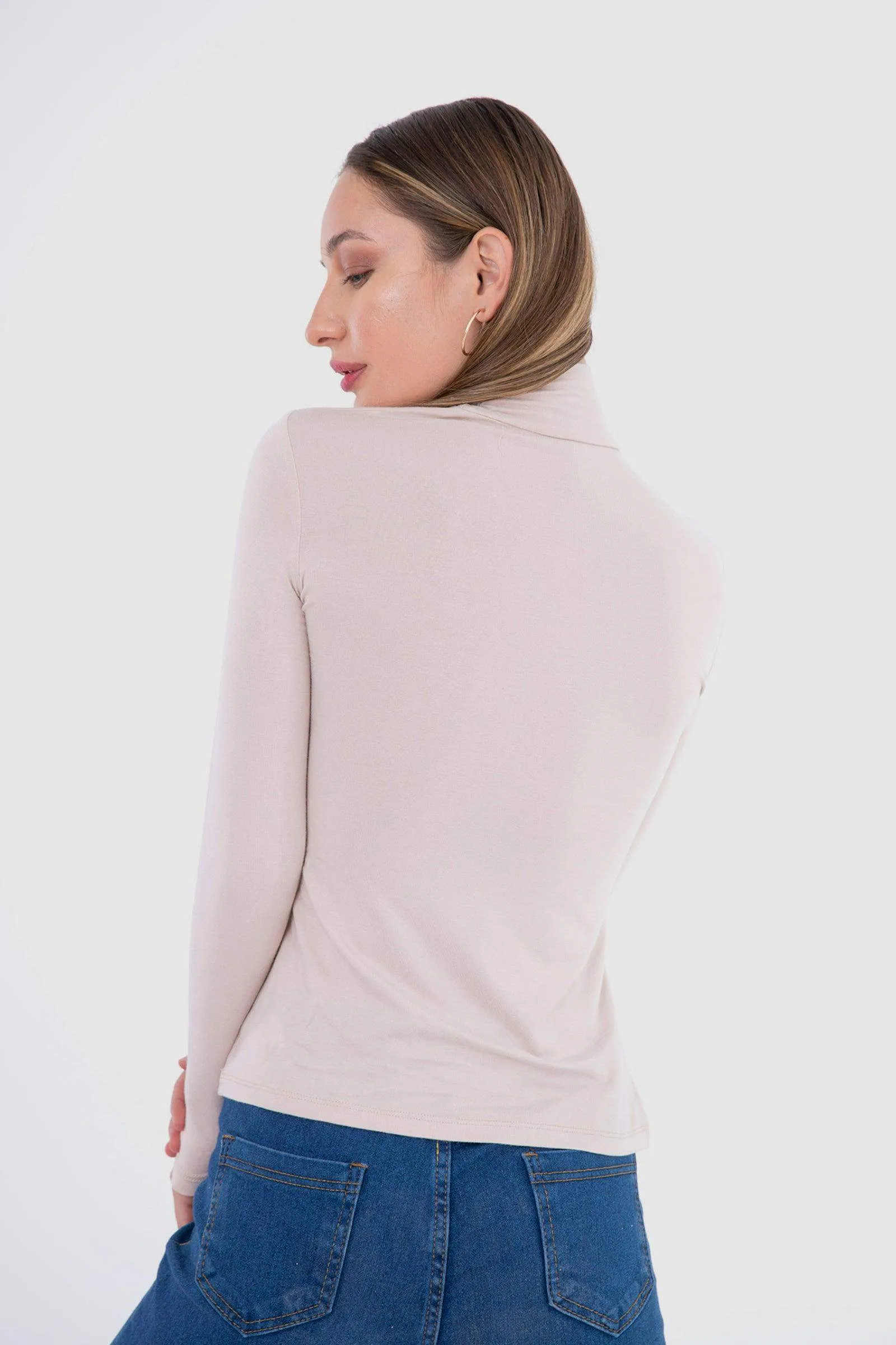 High Neck Long Sleeve Top