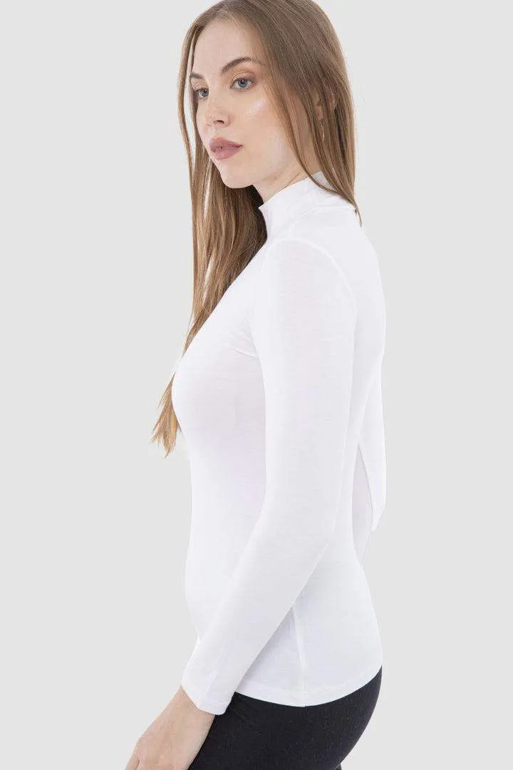 High Neck Long Sleeve Top