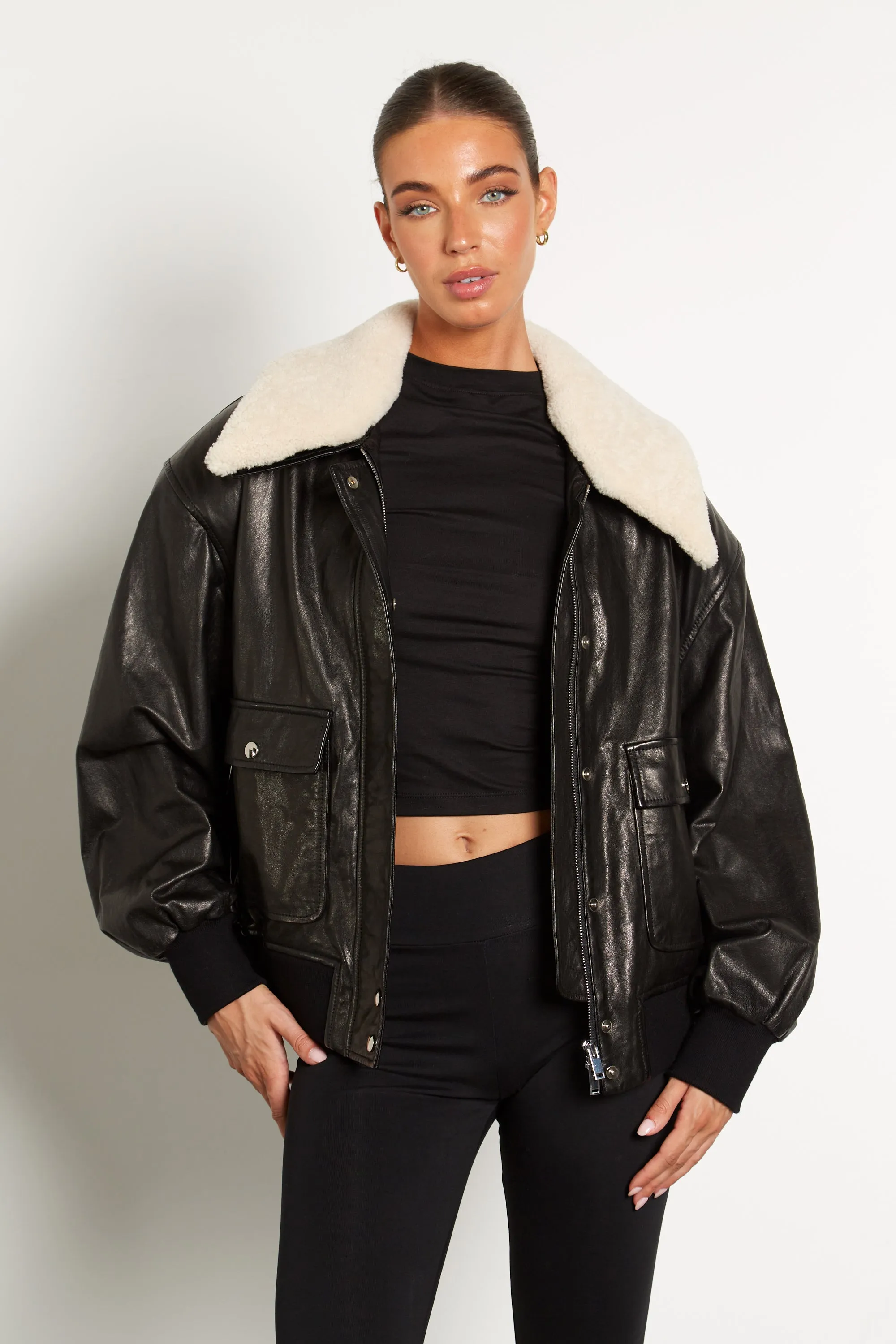 Jamie Shearling Bomber