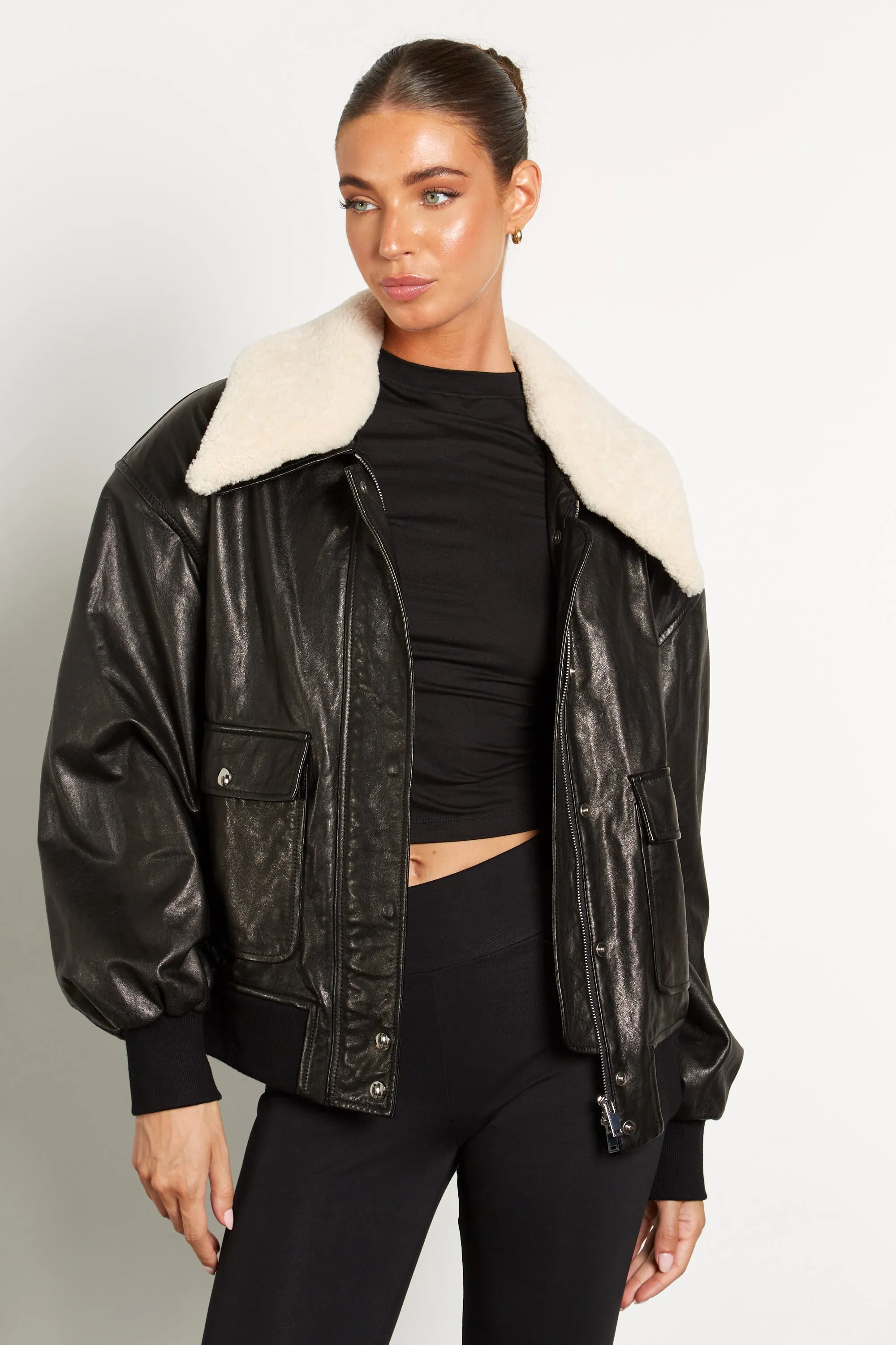 Jamie Shearling Bomber