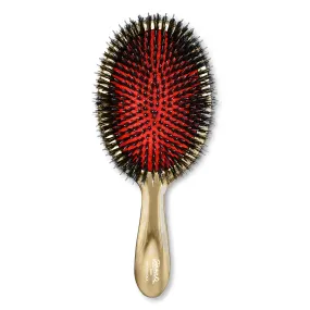 Janeke Pneumatic Mixed Bristle Large Paddle Brush with Natural & Nylon Bristle, 9.25" Long  CRSP23M