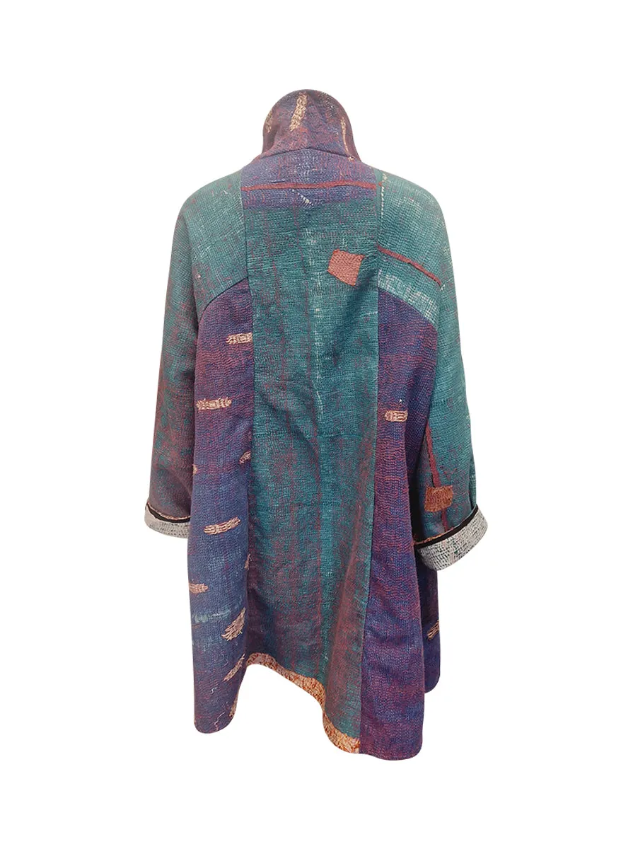 kantha vintage coat short pia