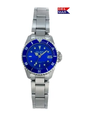 Ladies' Long Life Classic Coronado Blue Face, Blue Bezel Watch #50495