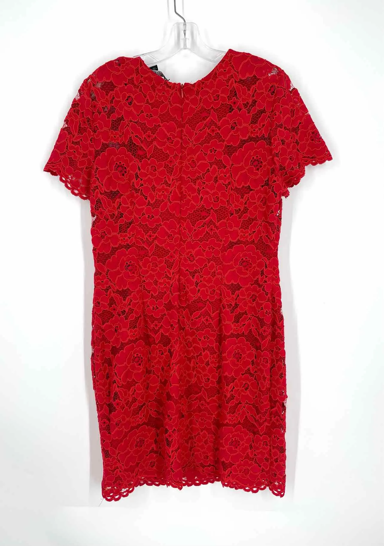 Lauren Size 16 Red Floral Lace Dresses Dress