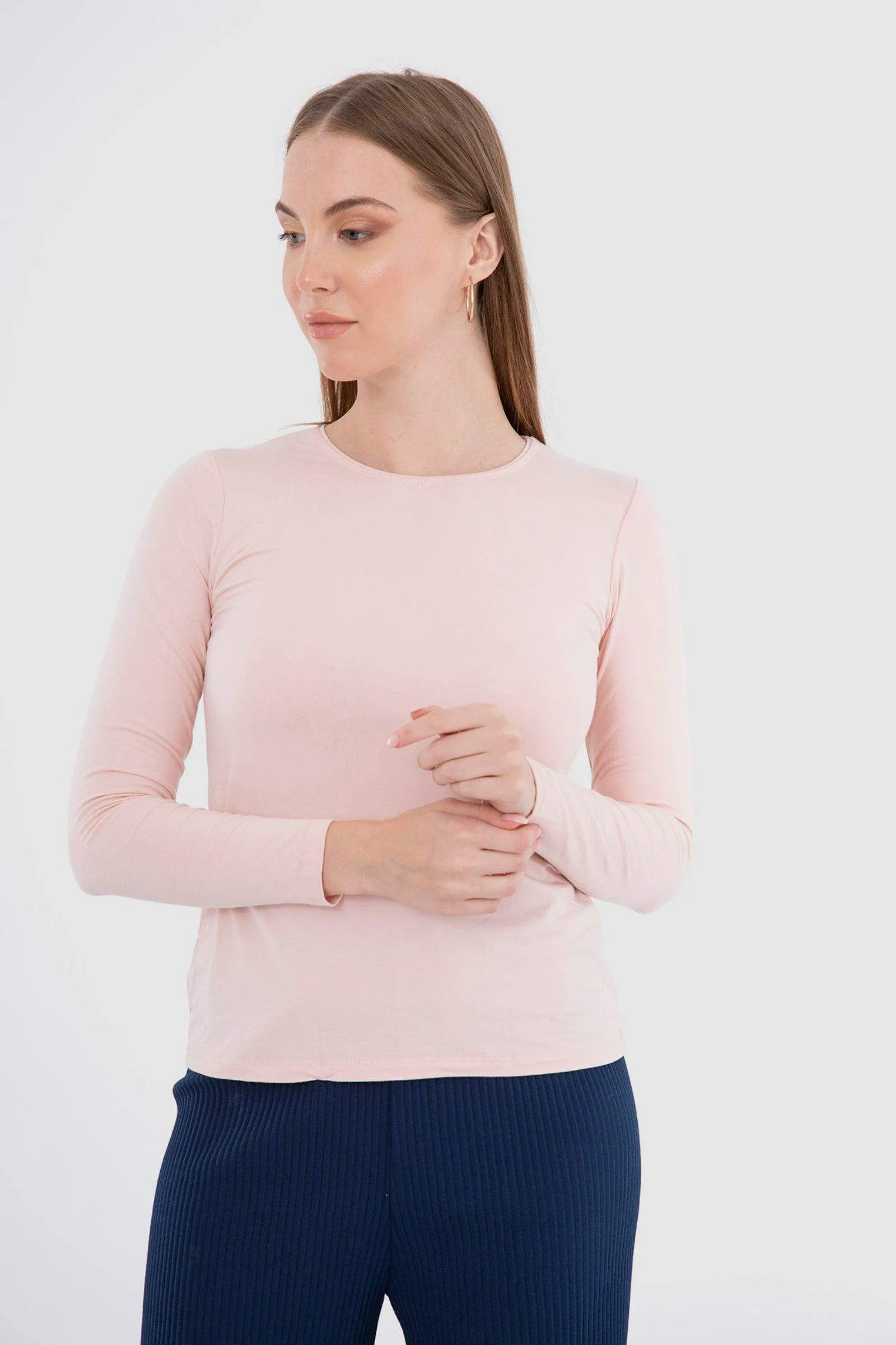 Long Sleeves Viscose Top