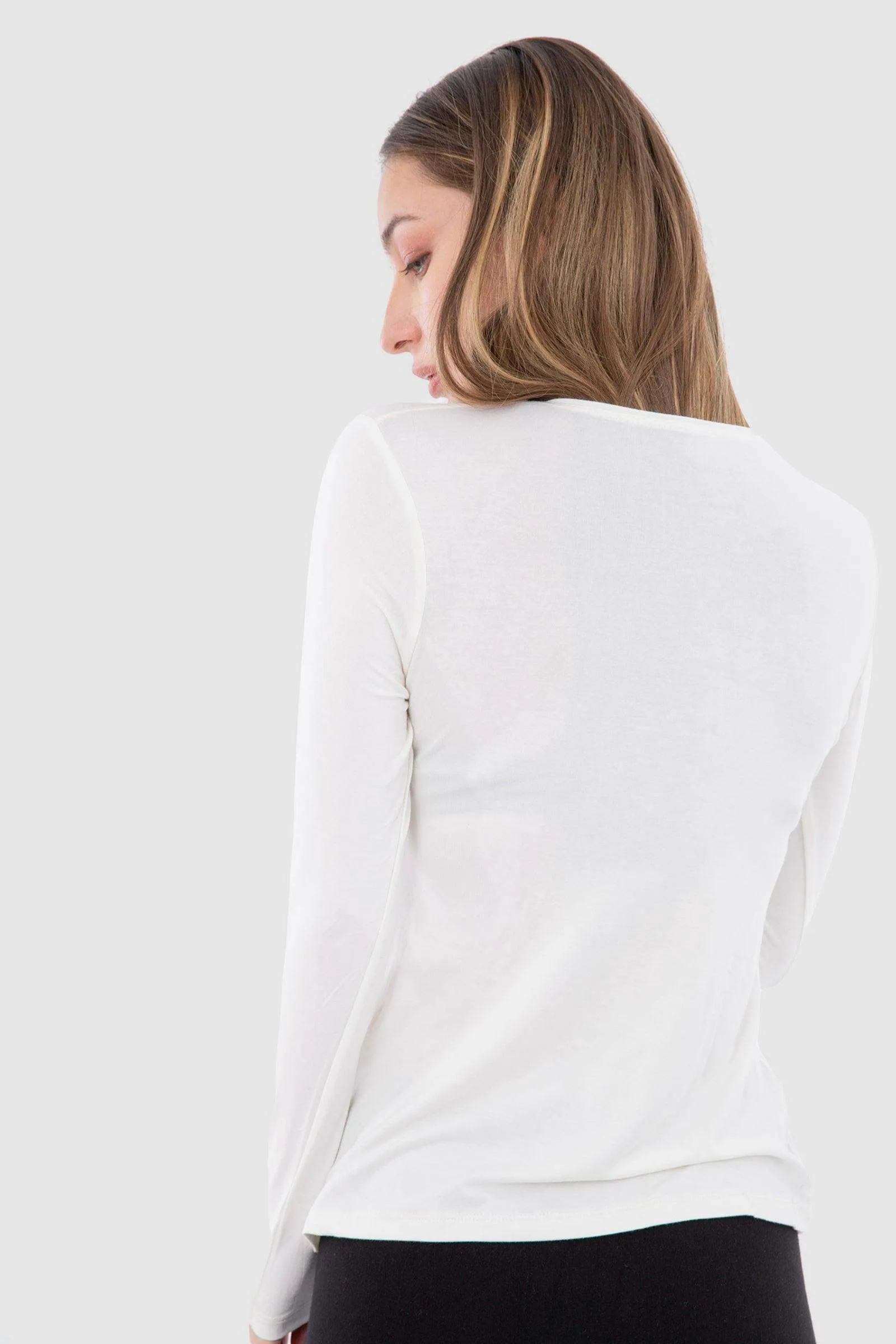 Long Sleeves Viscose Top