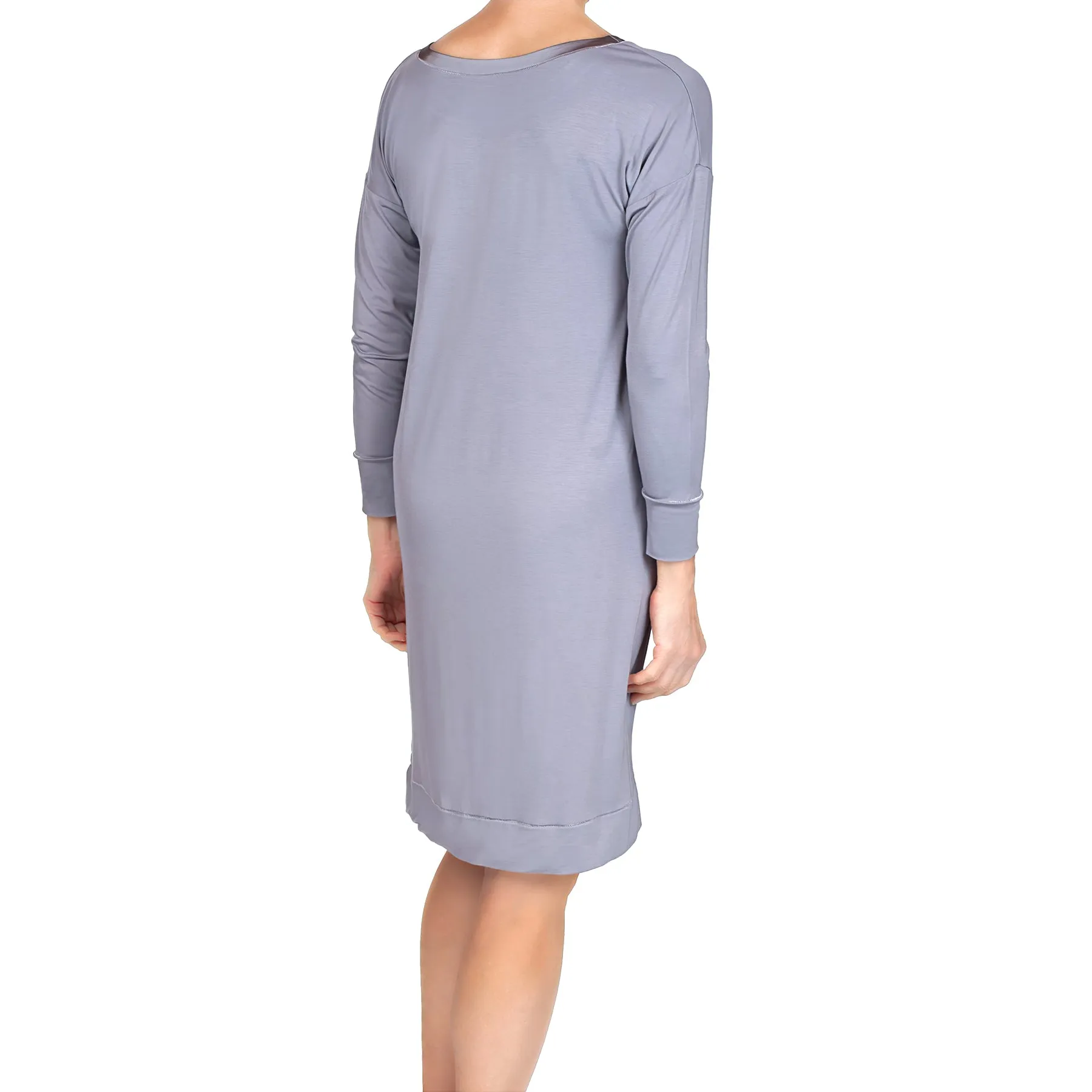 Madison Bamboo Knit Sleepshirt - Iris Gray