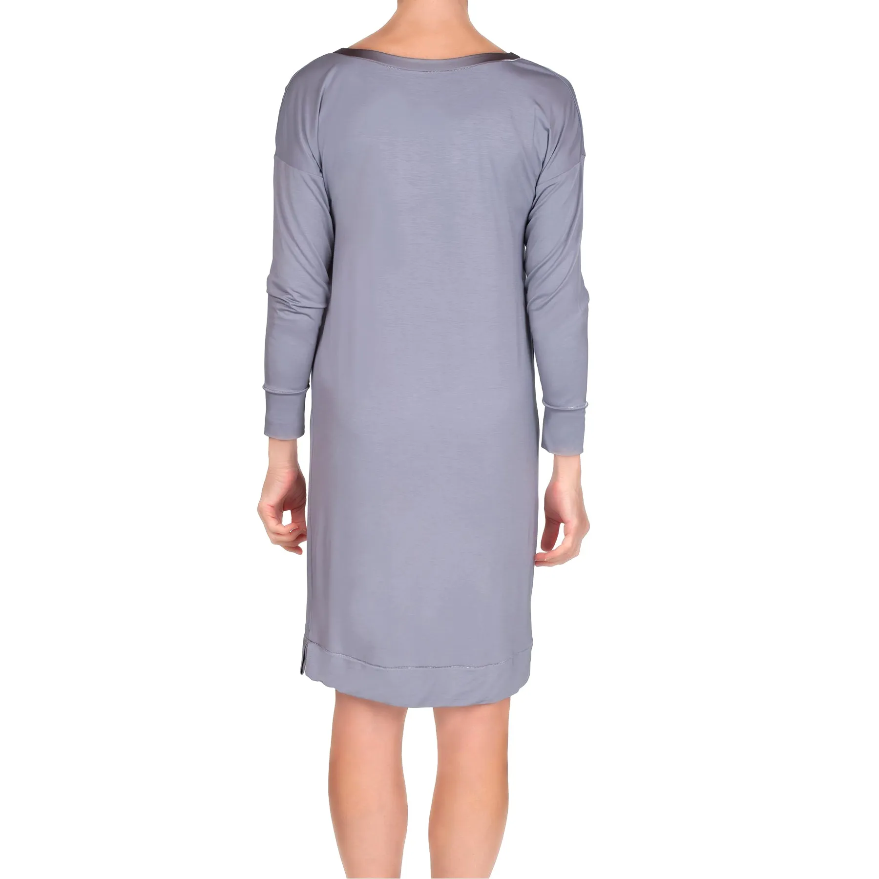 Madison Bamboo Knit Sleepshirt - Iris Gray