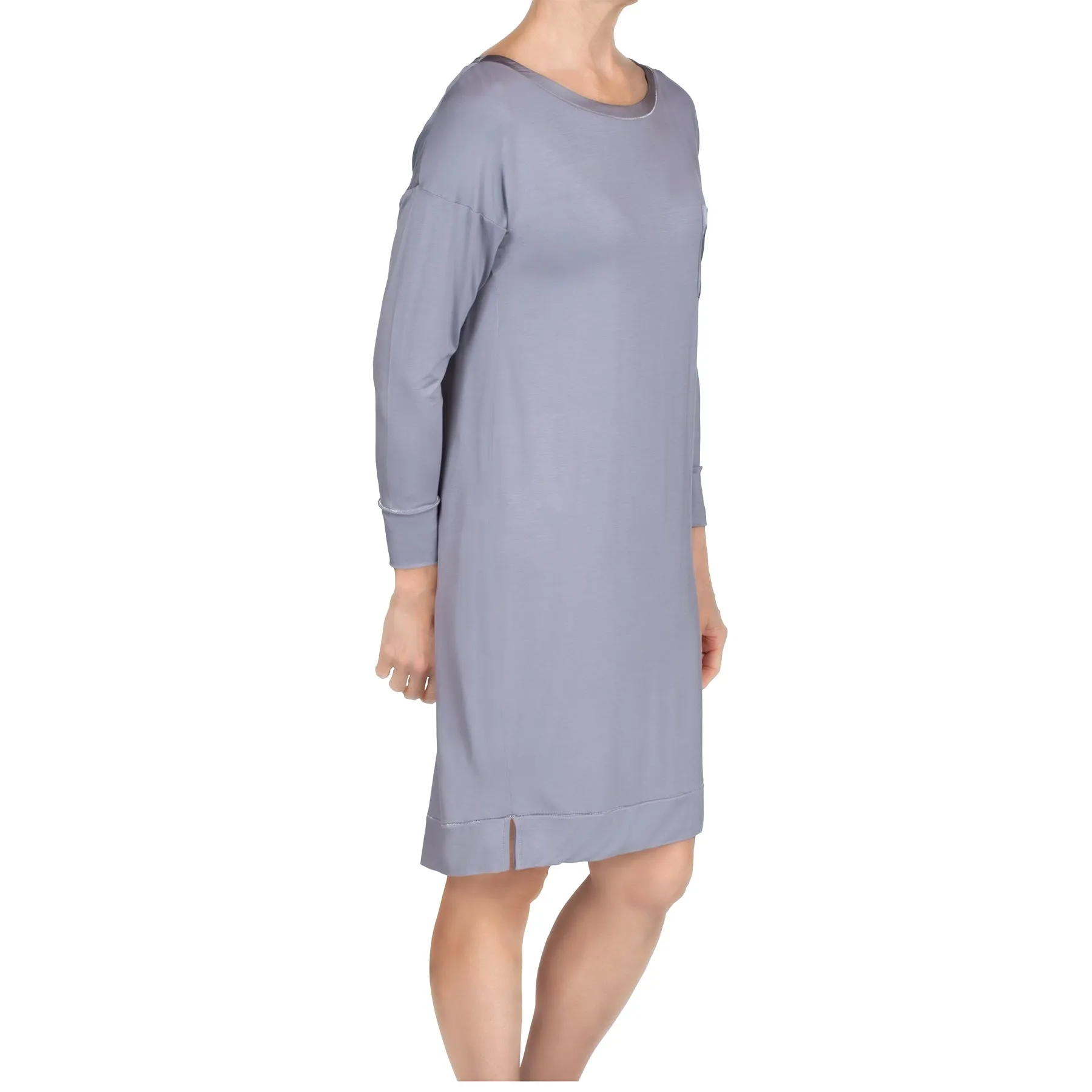 Madison Bamboo Knit Sleepshirt - Iris Gray