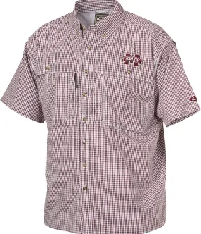 Mississippi State Plaid Wingshooter's Shirt Short Sleeve