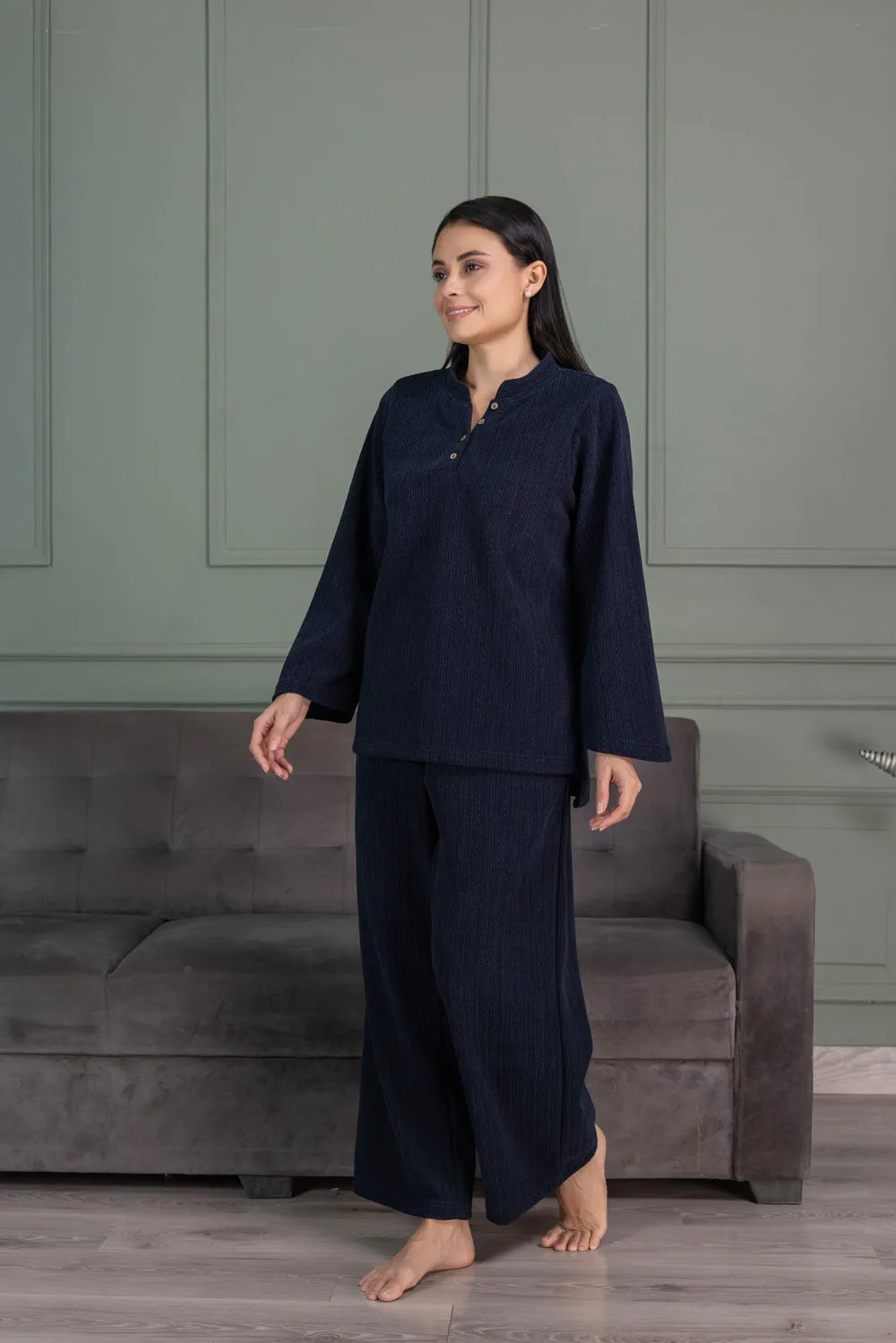 Night suit in Navy blue