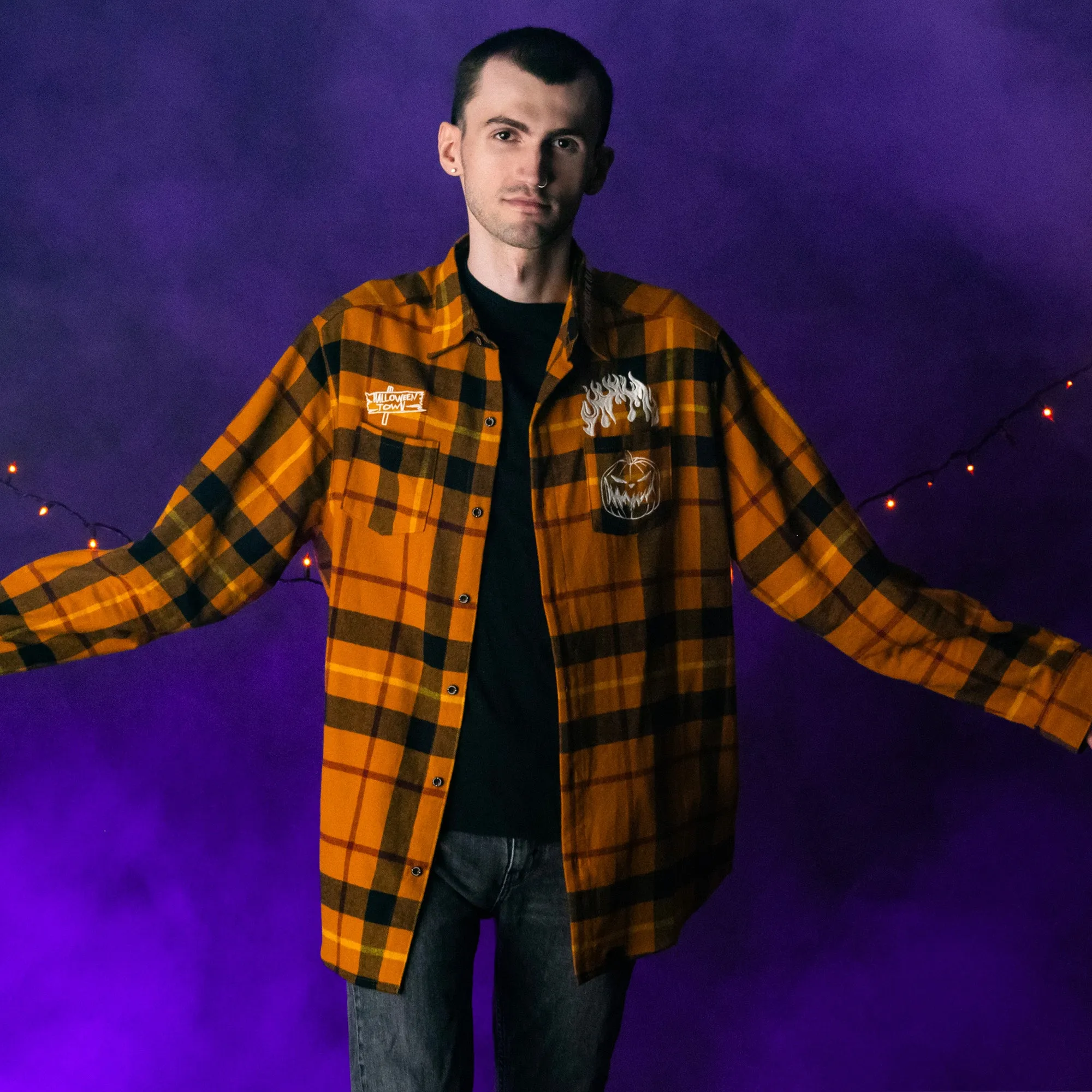 NMBC Pumpkin King Glow Flannel