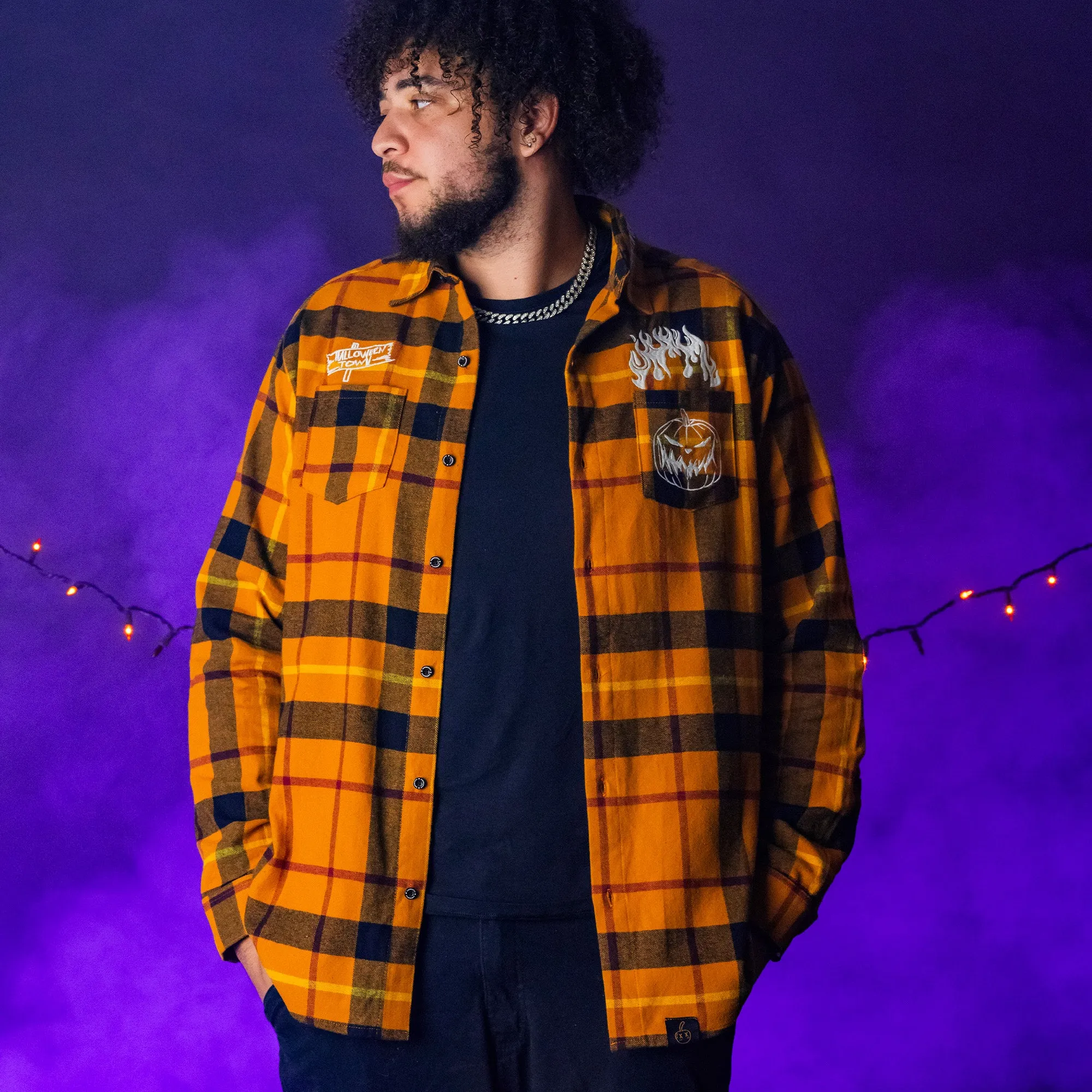 NMBC Pumpkin King Glow Flannel