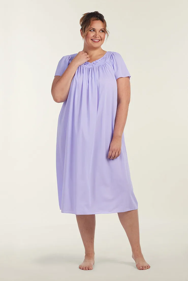 Nylon Tricot Long Nightgown