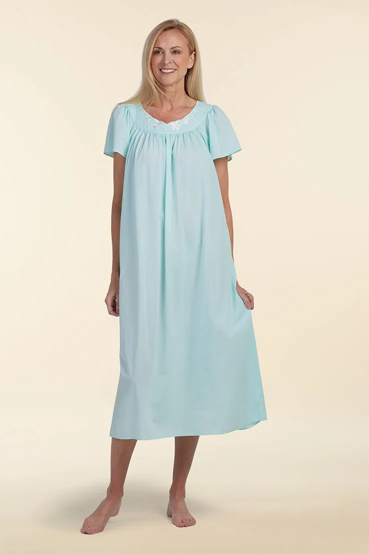 Nylon Tricot Long Nightgown