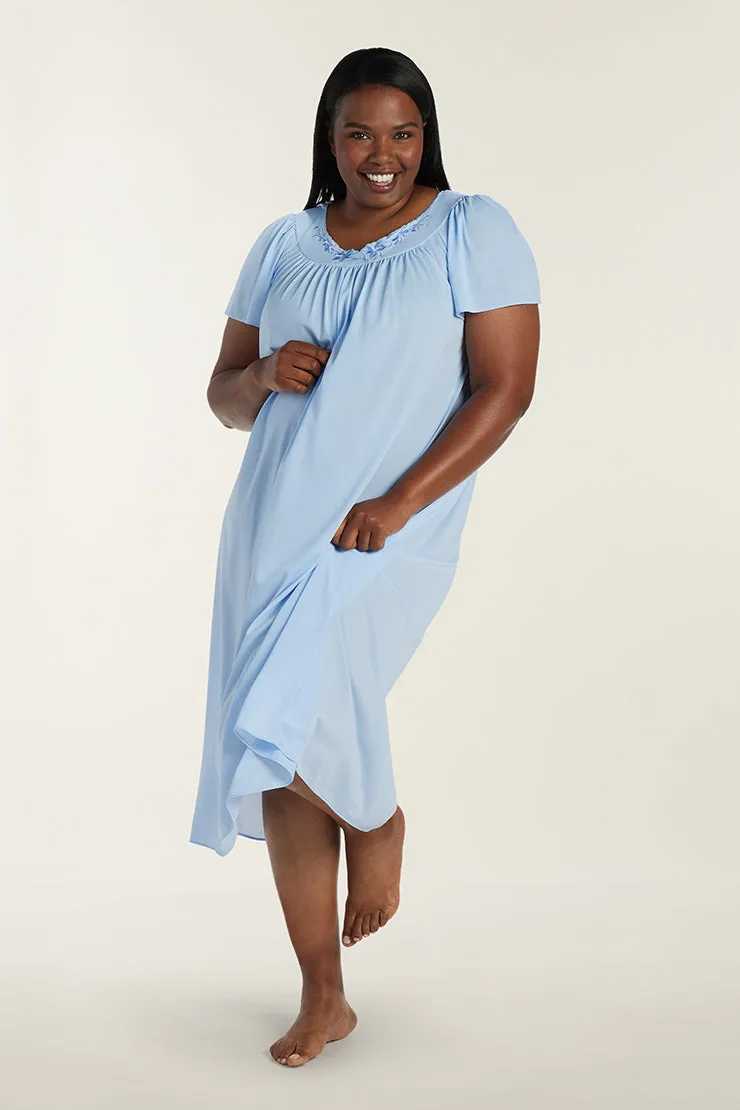 Nylon Tricot Long Nightgown