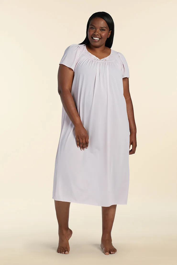 Nylon Tricot Long Nightgown