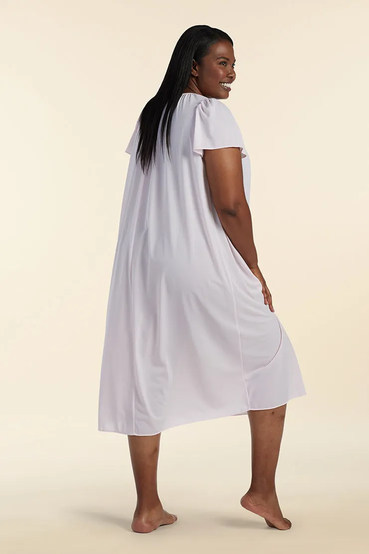 Nylon Tricot Long Nightgown