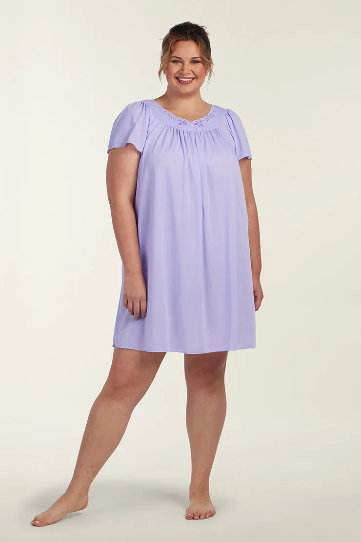 Nylon Tricot Short Nightgown