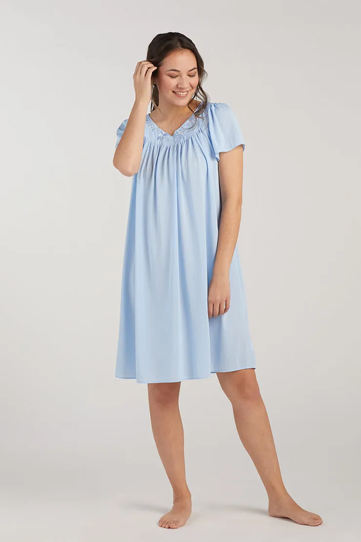 Nylon Tricot Short Nightgown