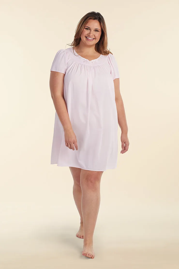 Nylon Tricot Short Nightgown