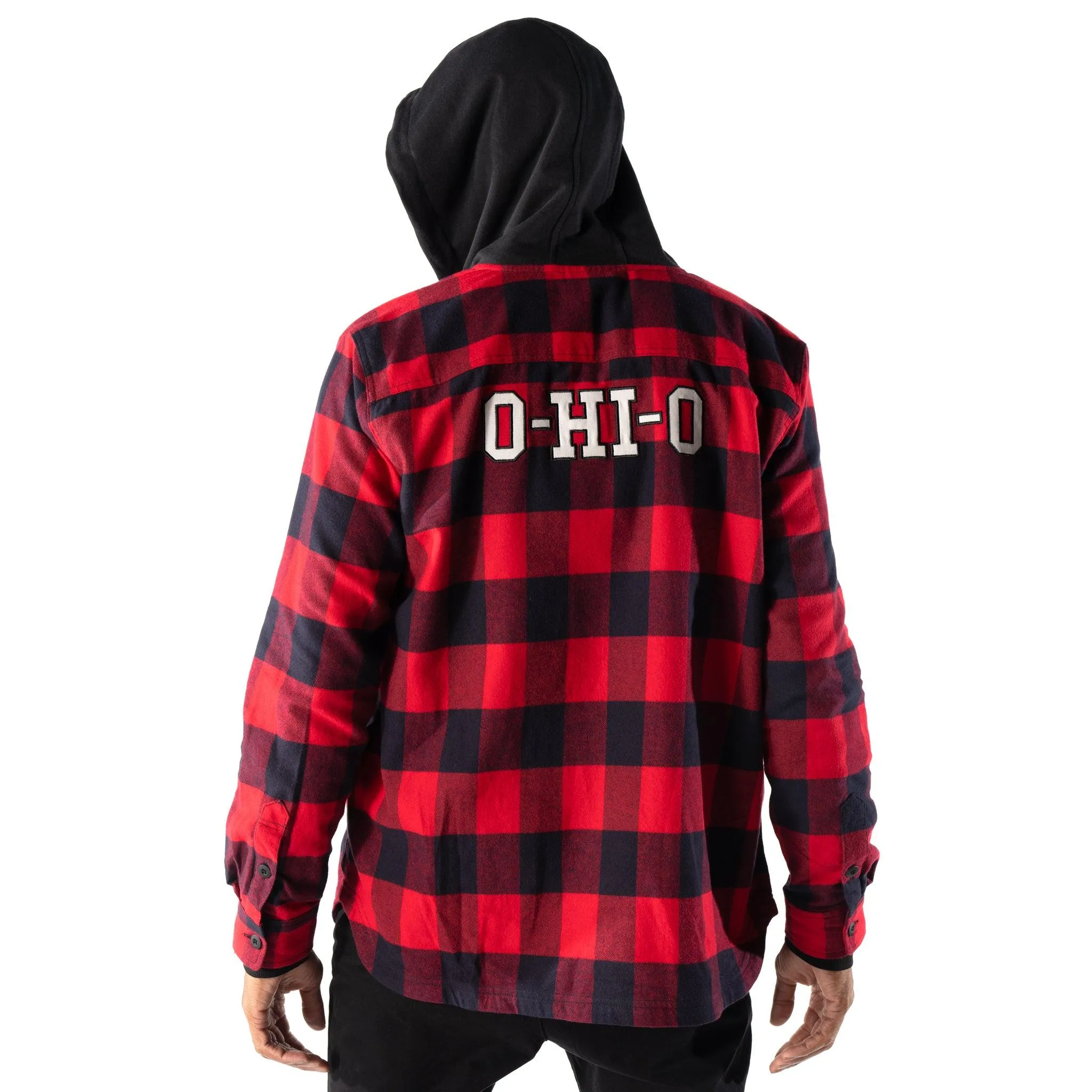 Ohio State Buckeyes Hooded Flannel Shirt