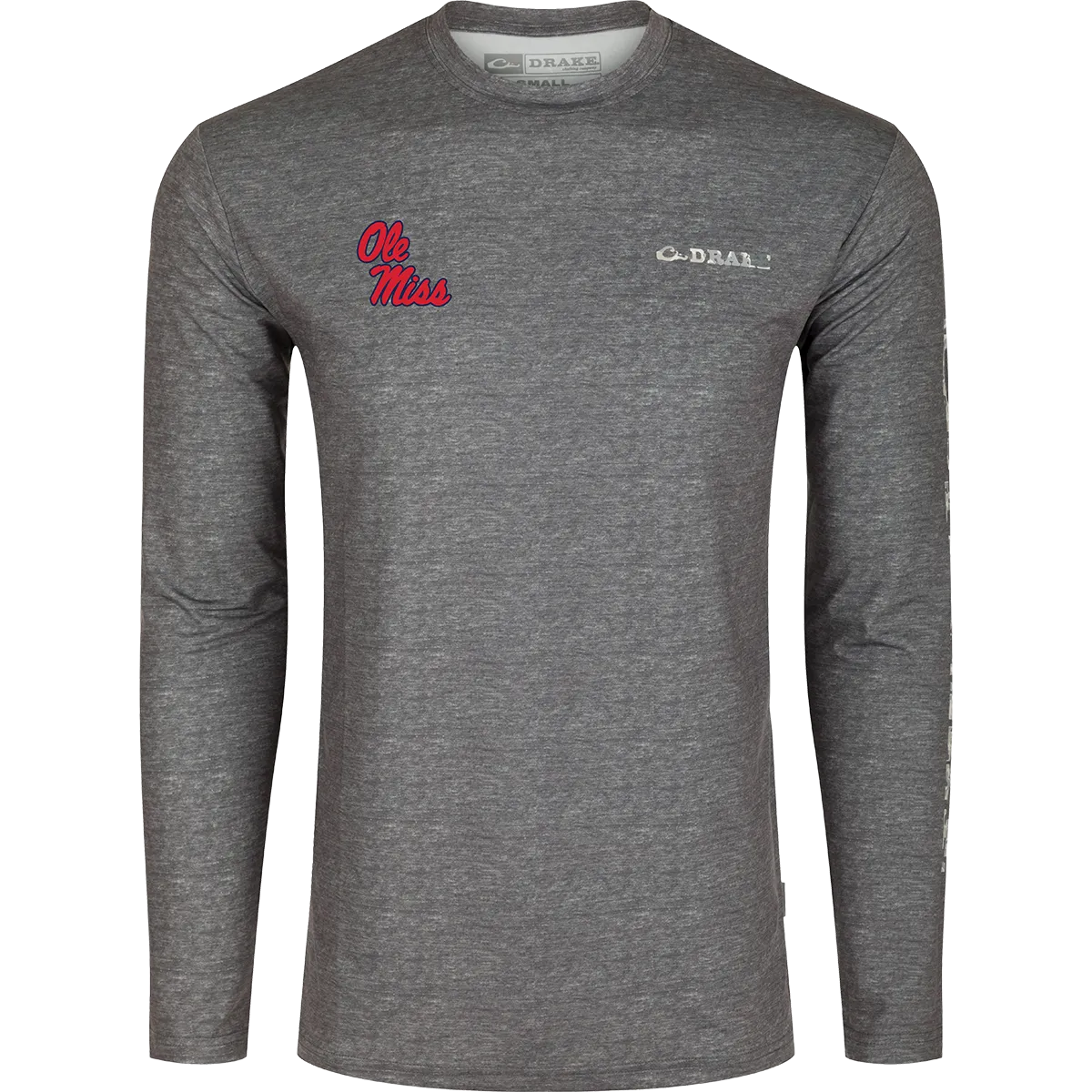 Ole Miss Performance Heather Long Sleeve Crew