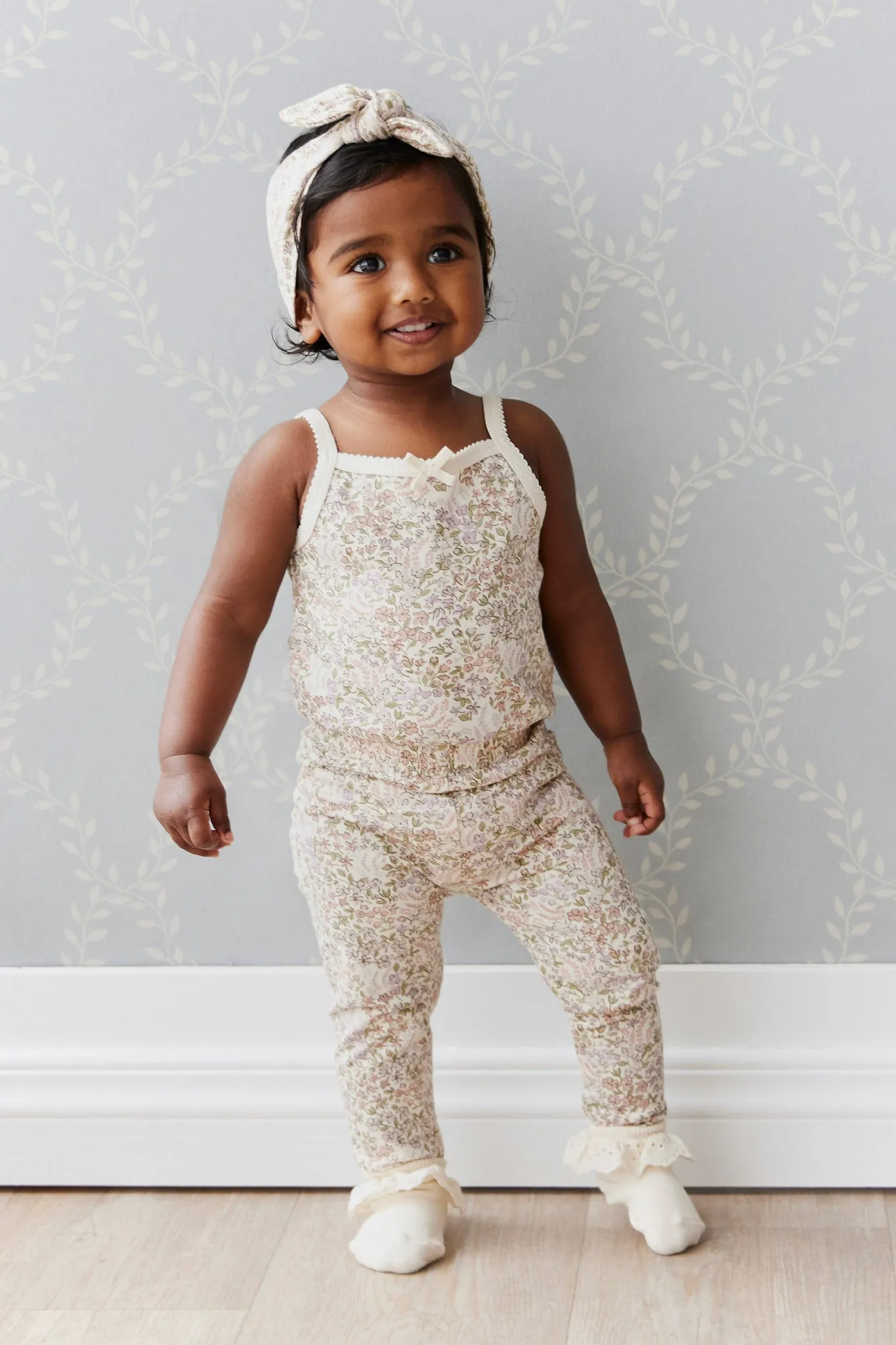 Organic Cotton Everyday Legging - April Eggnog