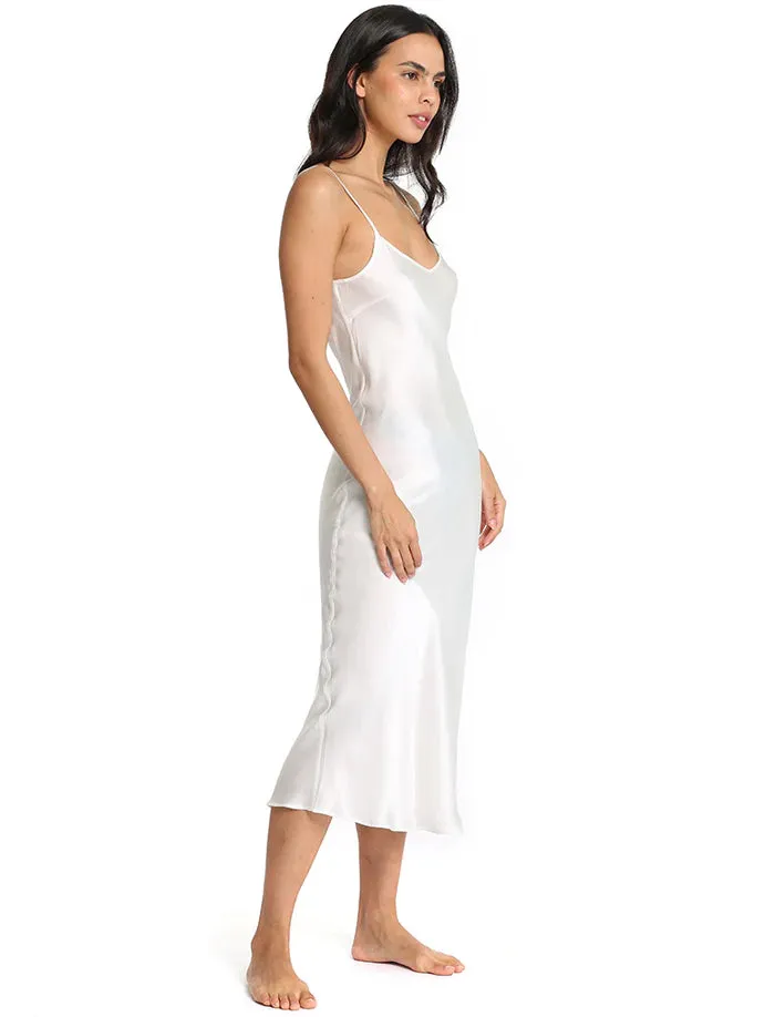 PAPINELLE~ Audrey silk bias slip dress