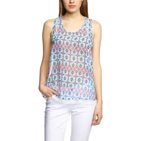 P.E.P.E.J.E.A.N.S - Womn 'Sky Blue' Classsic Sleevesless Celis Vest Top PJ1039