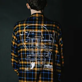 Scareworthy Glow Haunted House Flannel