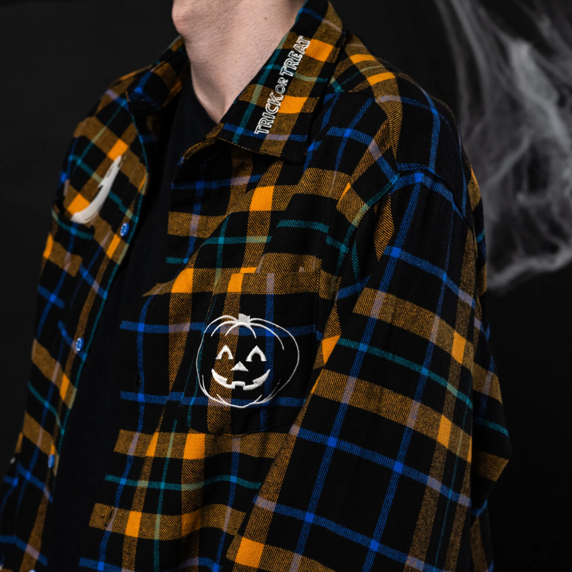 Scareworthy Glow Haunted House Flannel