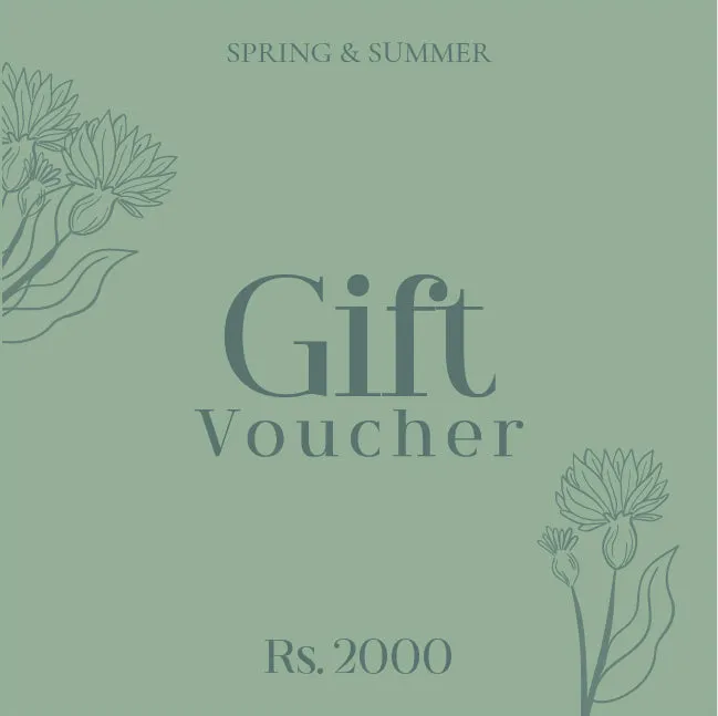 Spring & Summer Gift Vouchers - 2000 LKR