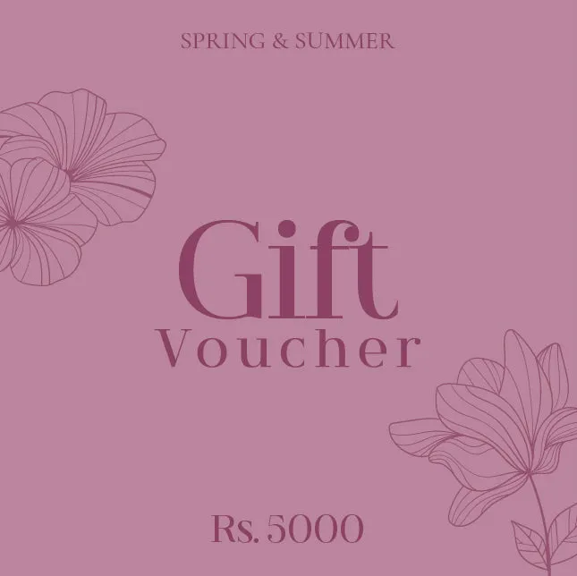 Spring & Summer Gift Vouchers - 5000 LKR