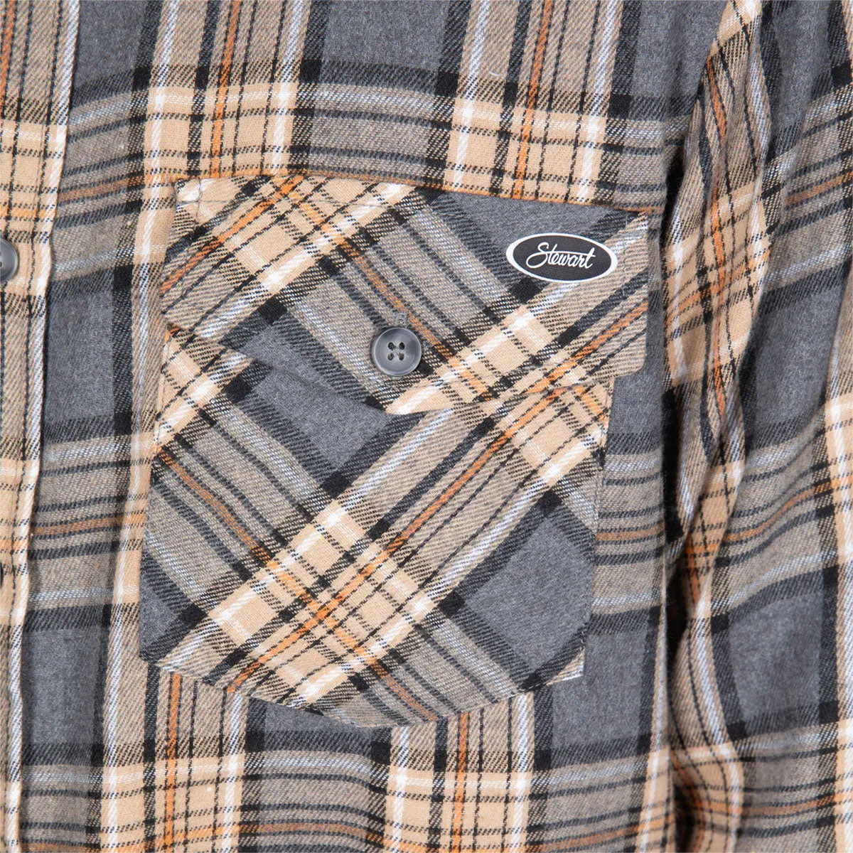 STEWART MEN'S MIDWEIGHT FLANNEL SHIRT