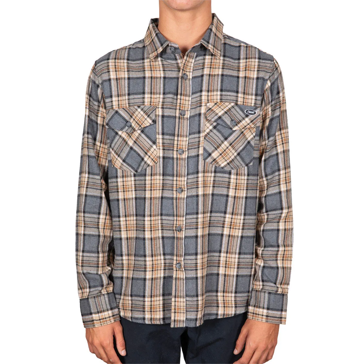 STEWART MEN'S MIDWEIGHT FLANNEL SHIRT