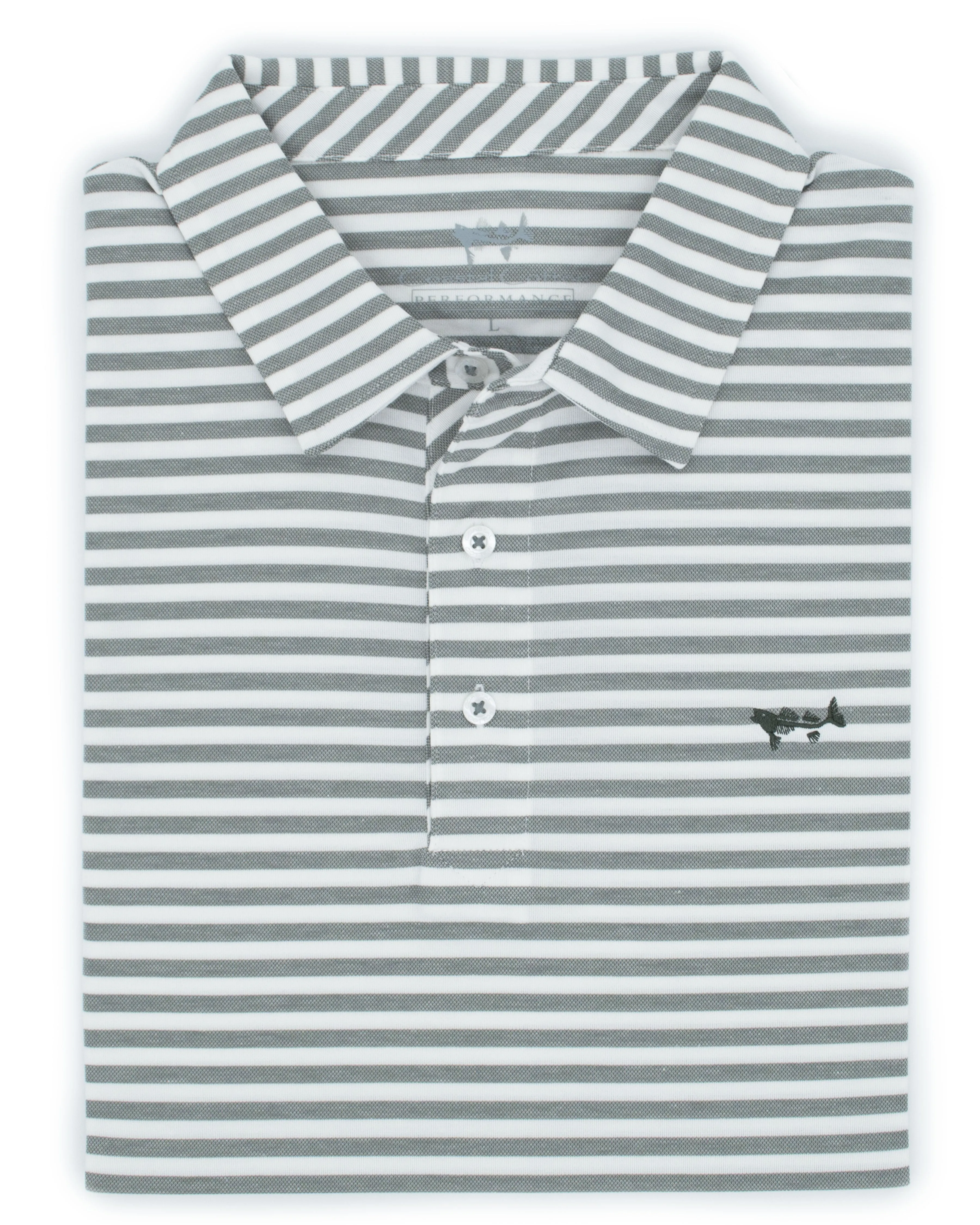 Stripe Performance Polo