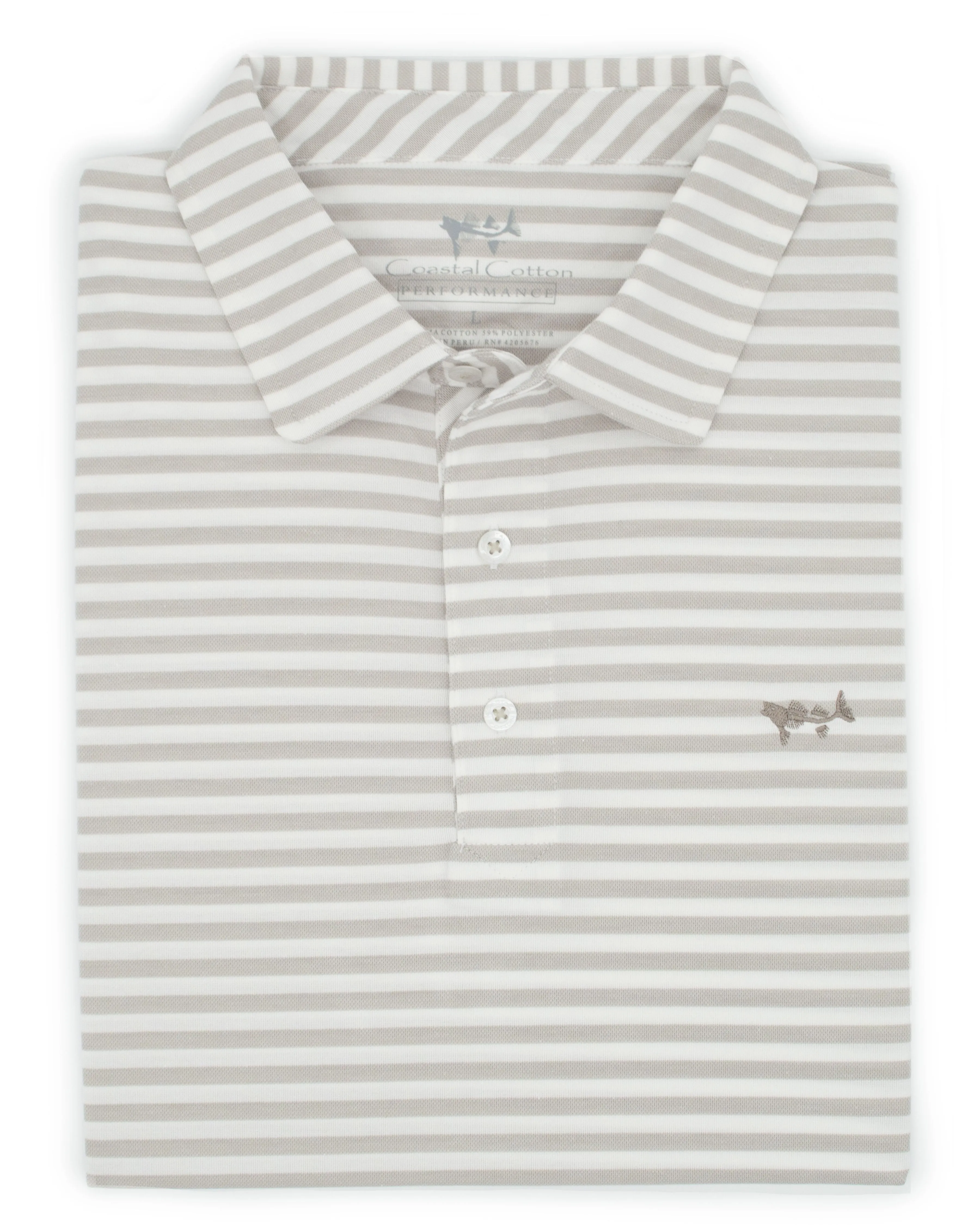 Stripe Performance Polo