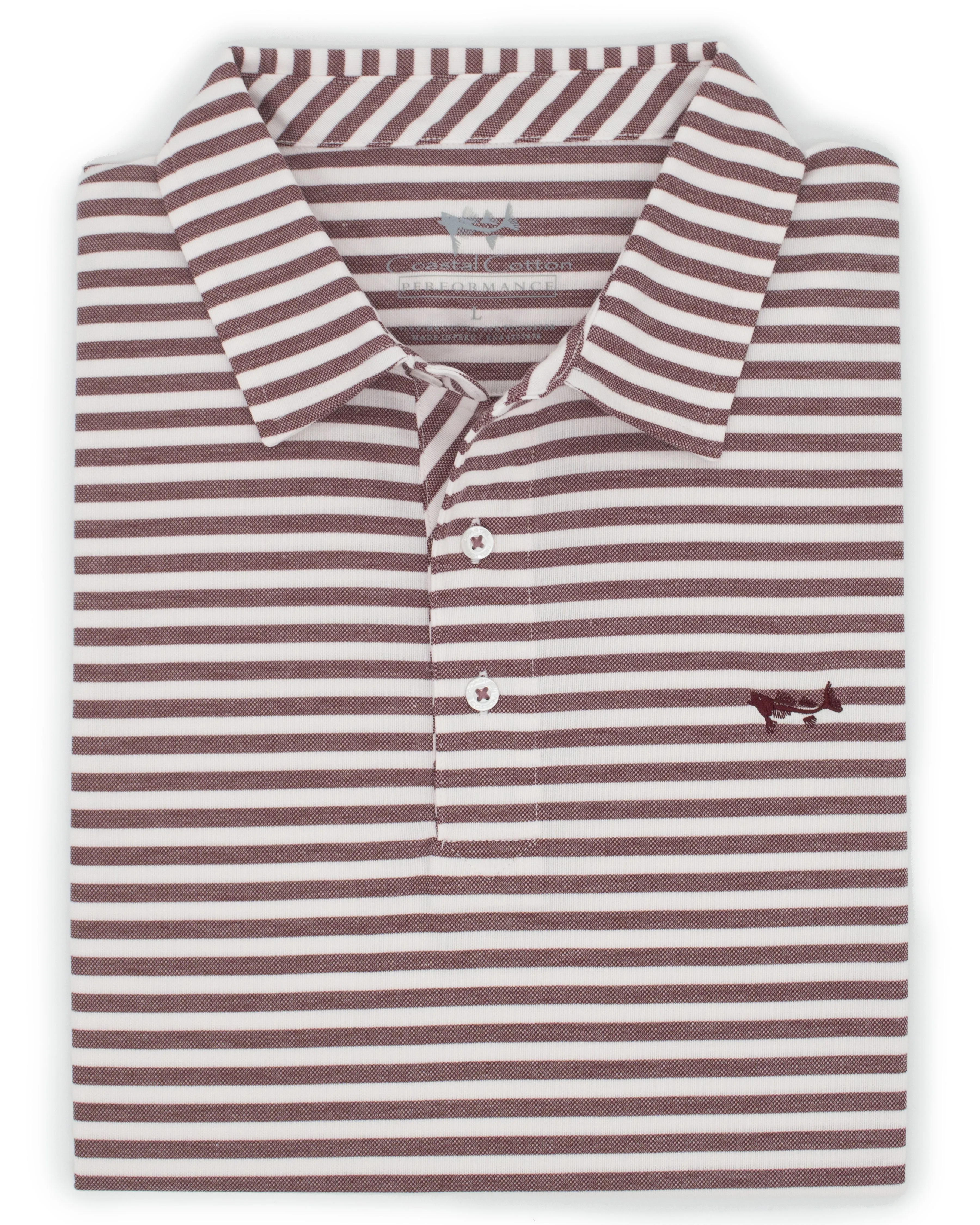 Stripe Performance Polo