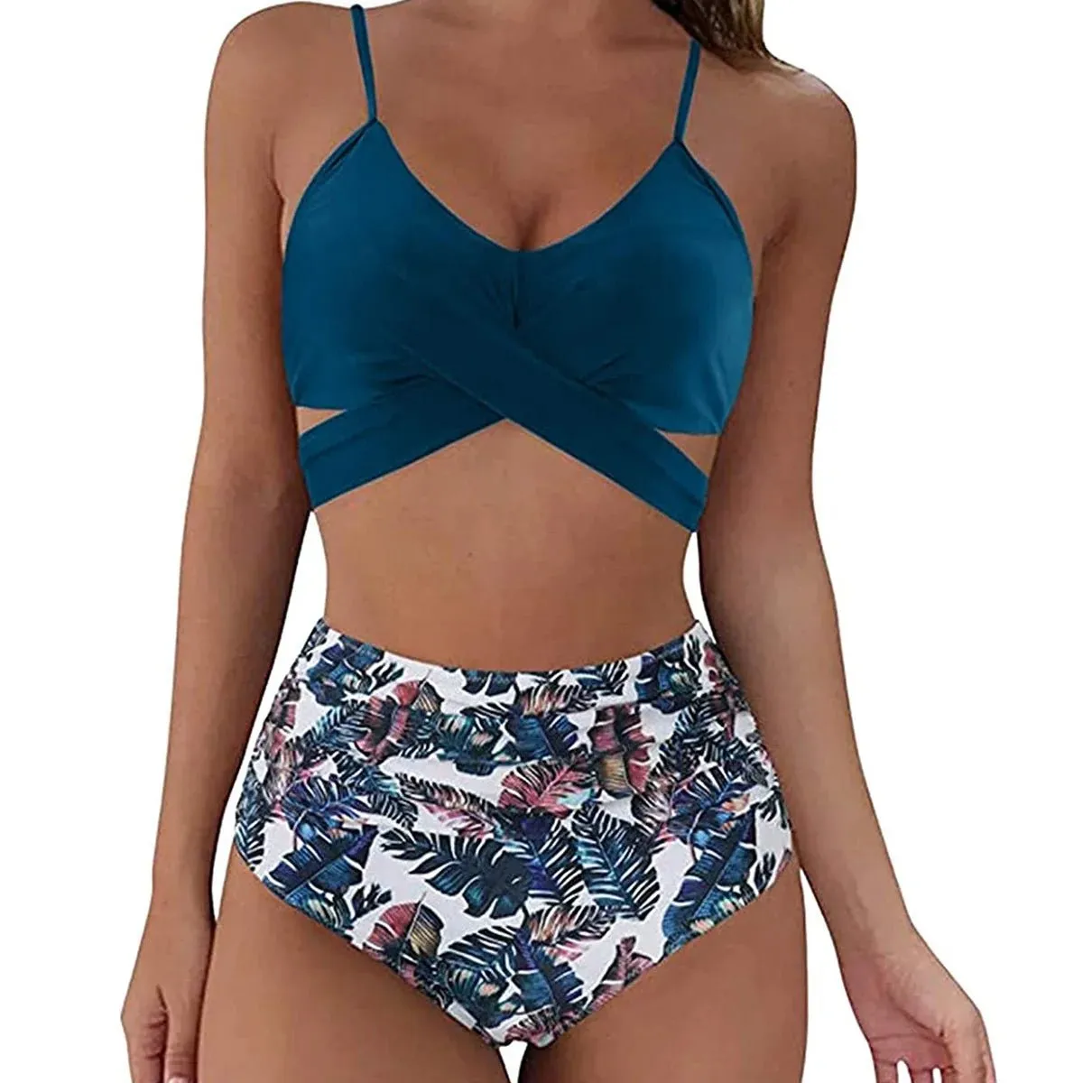 Summer Sexy High Waist Women Swimwear 2 Piece Swimsuit